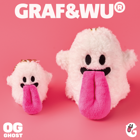 《GRAF&WU OG Cute Ghost Plush: How This Bag Charm & Keychain Blends Hip - Hop Cool with Cute Trendy Vibes》
