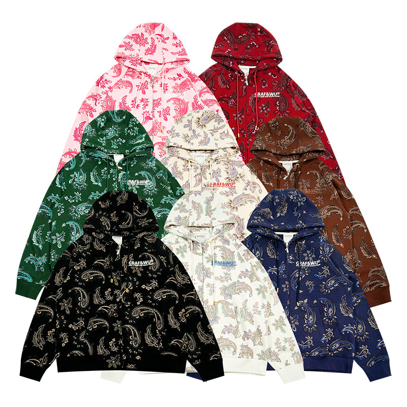 GRAF&WU Paisley 2.0 Pattern Printing Coat
