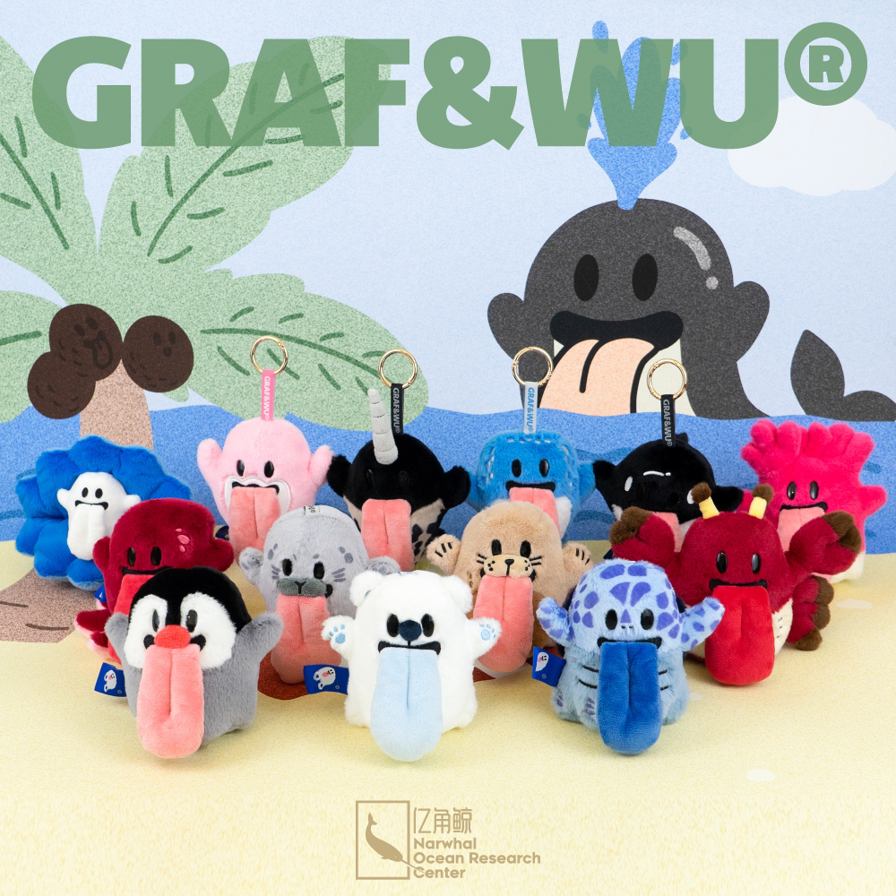 GRAF&WU Ocean Character Series Plush Bagcharm