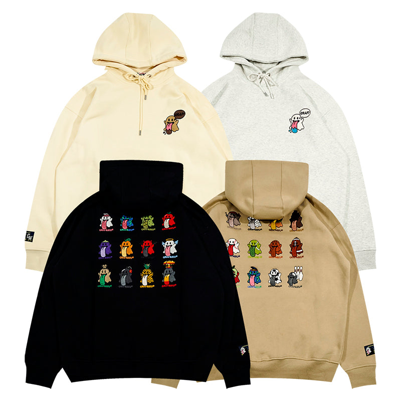 GRAF&WU BooGhost Original Loose-Fit Fleece Hoodie