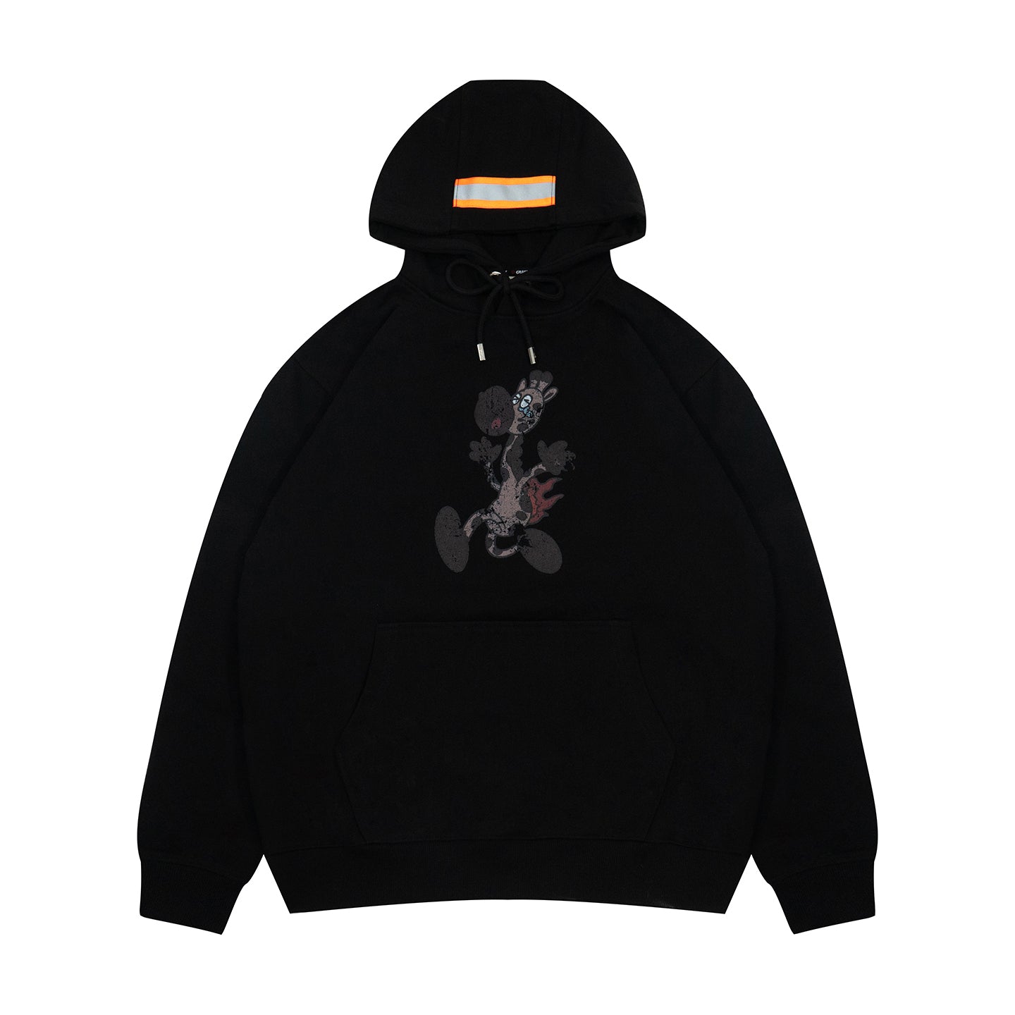 GRAF&WU Giraffe Butt On Fire Design Pattern Firefighting Hoodie