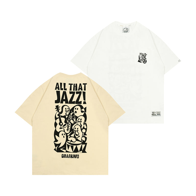 GRAF&WU Jazz! Cute Ghost T-Shirts