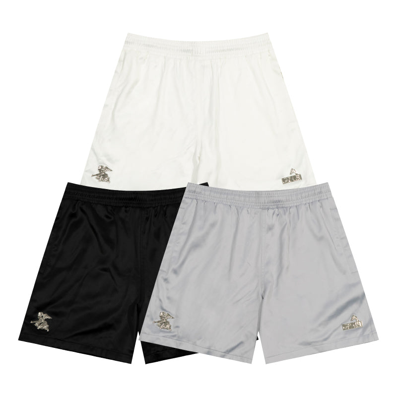 GRAFWU AK47 Angel Acetate Satin Shorts