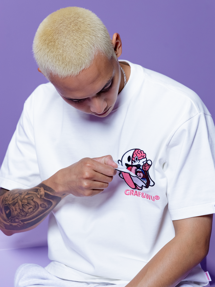 GRAFWU Magic Stickers Anatomy Ghost T-Shirts