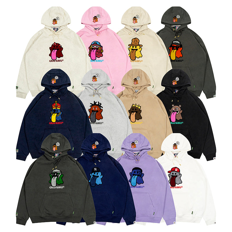 GRAF&WU Old School Rap BooGhost Hoodies