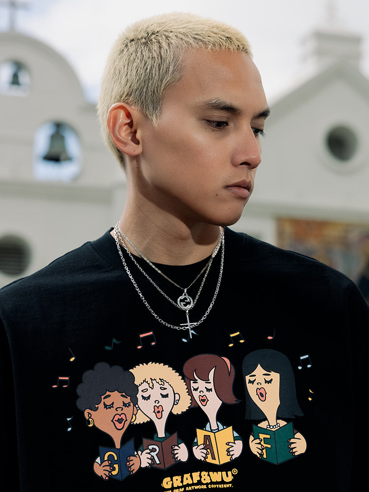 GRAF&WU World as One Family Choir Singing T-Shirt