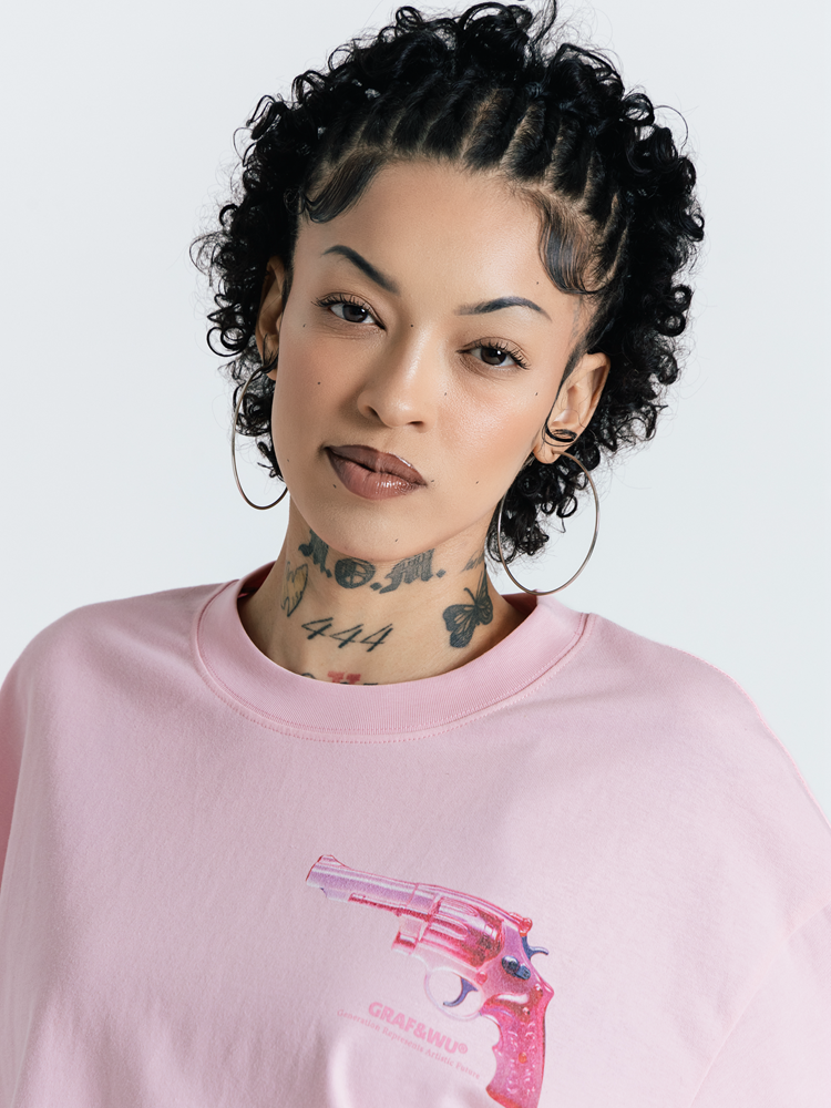 GRAF&WU Y2k Pink Pistol T-shirts