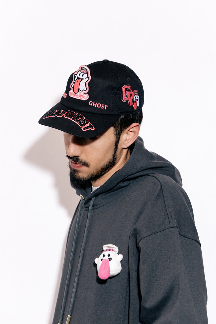 GRAFWU Boo Ghost Embroidery Baseball Cap