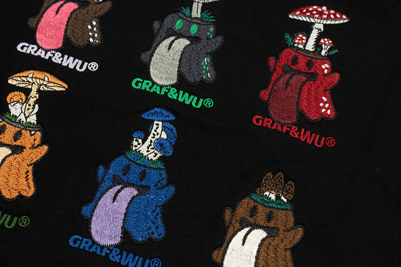 GRAF&WU 12 Magical Mushrooms BooGhost Character Hoodies