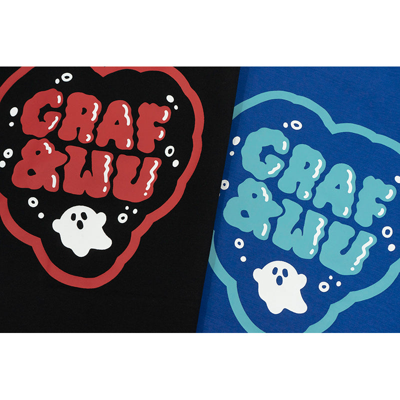 GRAF&WU Pocket Heart Ghost Embroidery T-shirts
