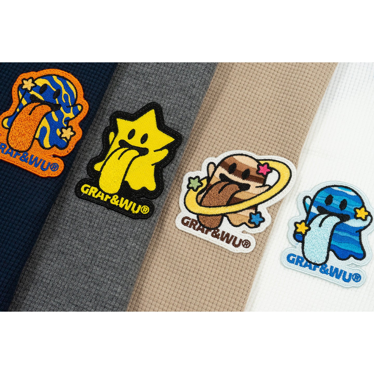 GRAF&WU Solar System Planets Cute Ghost Layered Look Long-sleeve Shirt