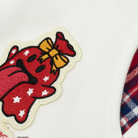 GRAF&WU Christmas Gingerbread Men Chimney Cute Ghost Loose Fleece Pant