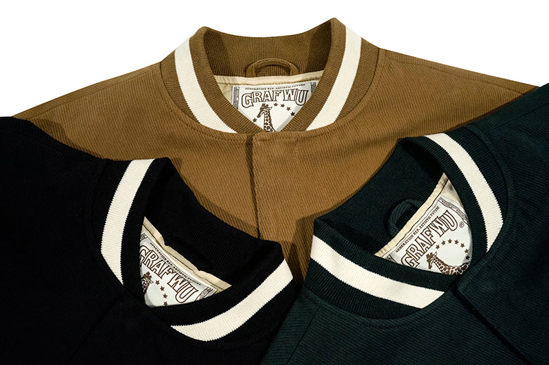 GRAF&WU Keep It Rare Hustle Hard Canvas Jacket Baseball Coat