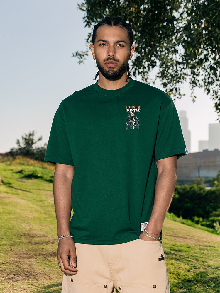 GRAF&WU Tropical Giraffe Print T-Shirts