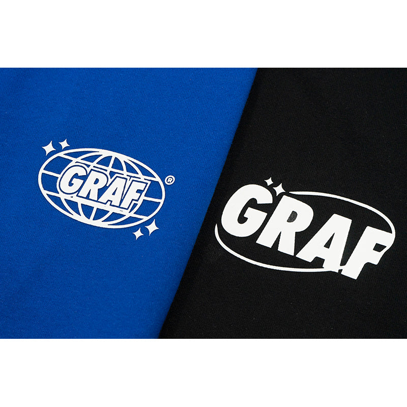 GRAF&WU T-Shirts Earth Planet Universe Rocket Pattern Design Short-Sleeved Fashionable 3D Print Casual Short Sleeves Men Women Cotton T-Shirt