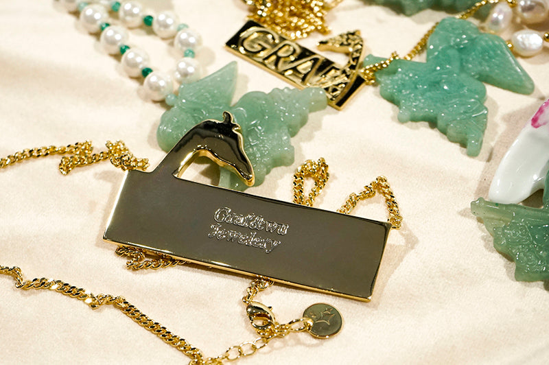 GRAF&WU Ak47 Little Angel Necklaces Bogo Giraffe Jewelry Hip Hop Trend Shiny Necklace Special Design Accessories