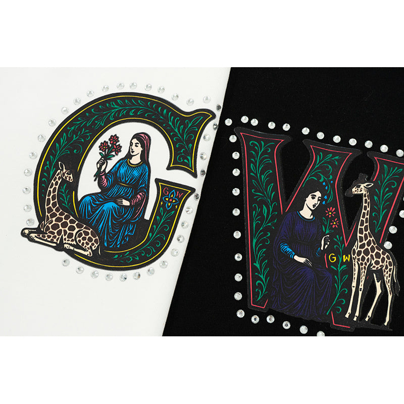 GRAFWU Rhinestone GW Fashion T-Shirts