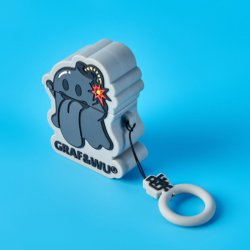 GRAF&WU AirPods Cover Cute Ghost 2.0 Earphone Cover Hamburger Volcano Angel Silicone AirPod Cover Fashion Earphone Cover