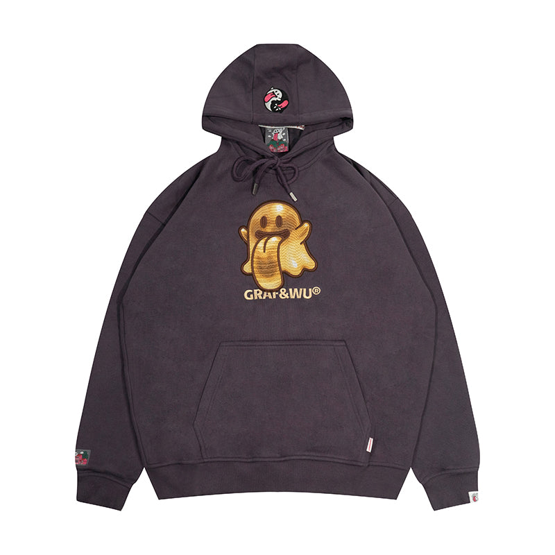 GRAF&WU Five Elements Origin Cute Ghost Embroidered Hoodie