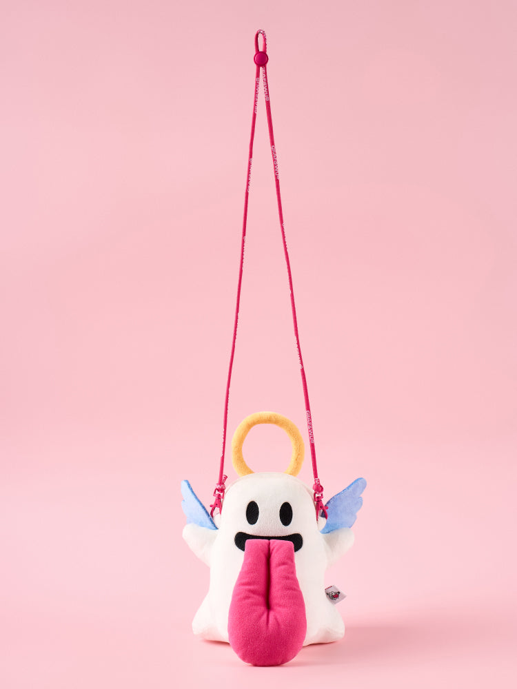 GRAF&WU Booghost Doll Bag Cute Ghost Angel Devil Messenger Bag Plush Mobile Phone Bags Portable Small Backpack Men Women Lovely Sling Bag