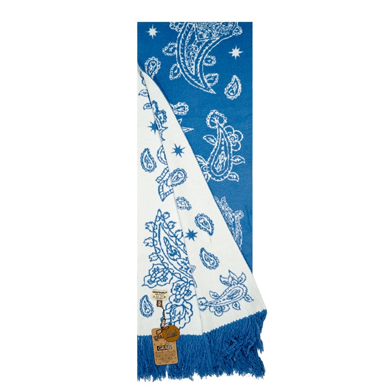 GRAF&WU Paisley Swirl Tassel Scarves | Unisex Fashion & Warmth