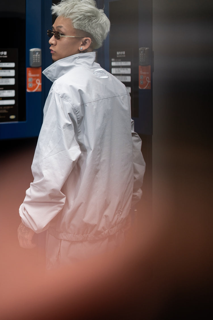 GRAF&WU Embroidered Streetwear Drill Sports Jacket