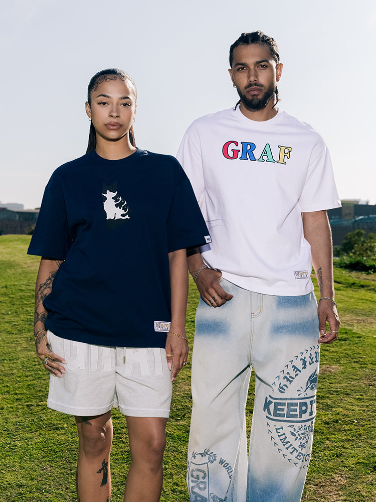 GRAF&WU Cow Cat Fashion T-Shirts
