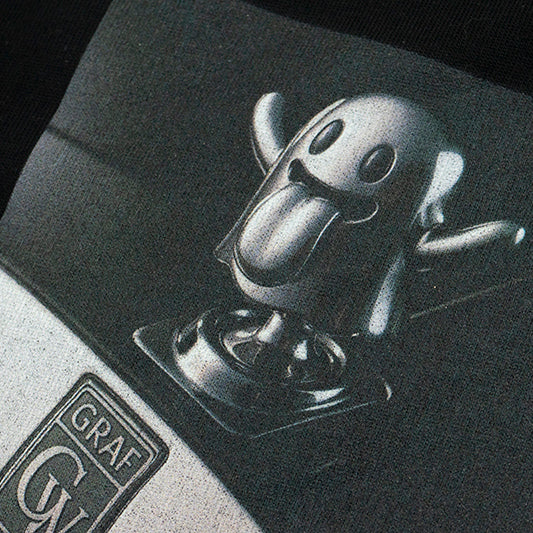 GRAF&WU T-Shirts【25vol.2】Fashion Car Logo Cute Ghost Pattern Short-Sleeved Casual Cotton Short Sleeve Hip-Hop Streetwear T-Shirt