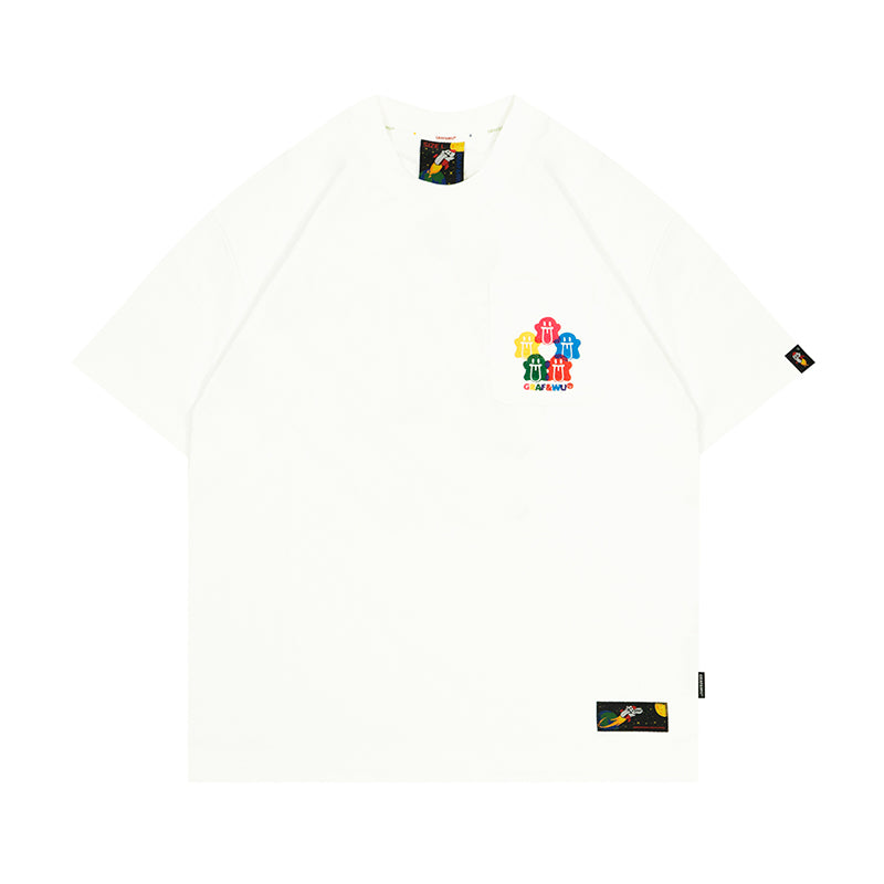 GRAFWU Five-Ring Olympic Cute Ghost T-Shirts