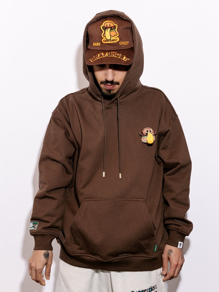 GRAF&WU BooGhost Doll Cute Ghost Character Fleece Hoodie