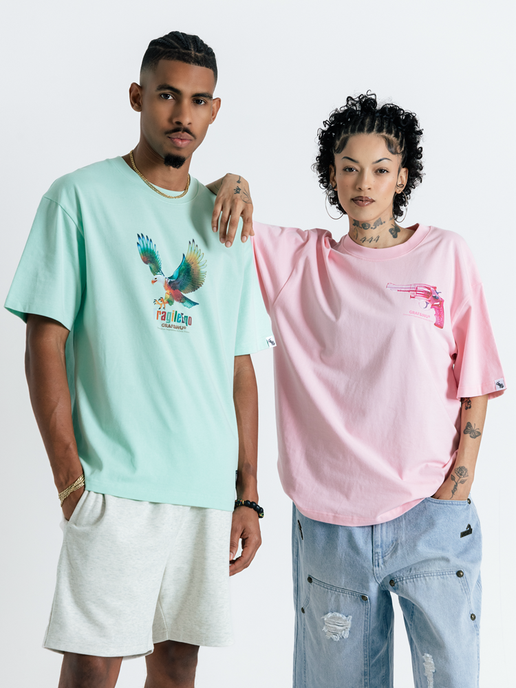 GRAF&WU Y2k Pink Pistol T-shirts