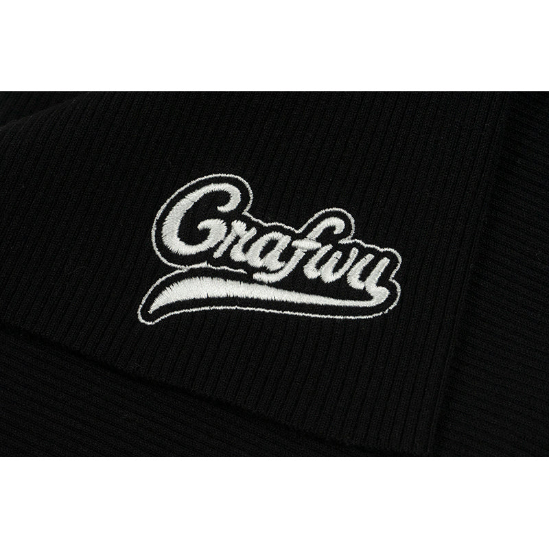 GRAFWU Brand Letter Embroidery Men Sports Vest
