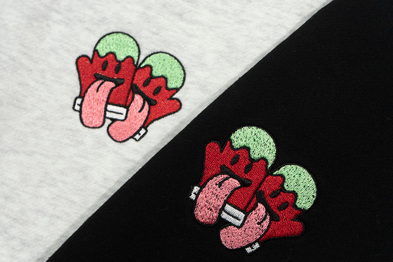 GRAF&WU Christmas Naughty Cute Ghost Character Crewneck Sweatshirt