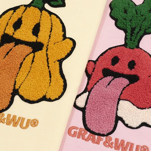 GRAF&WU Cabbage Carrot Vegetable Cute Ghost Hoodie