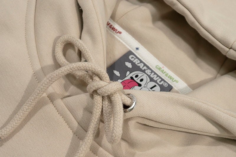 GRAF&WU Christmas Gingerbread Cute Ghost Fleece Hoodie