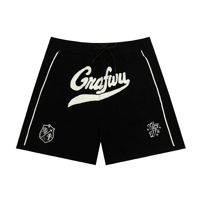 GRAF&WU Letter Soccer Team Sports Shorts