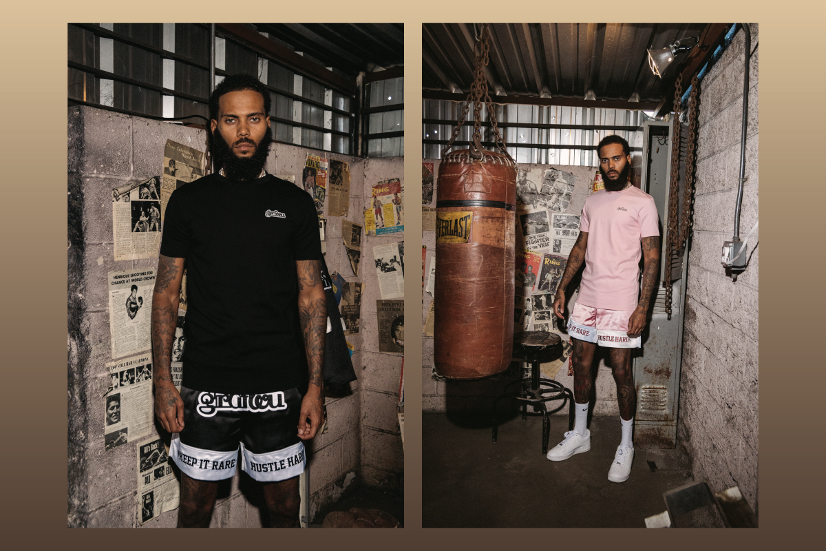 GRAF&WU Boxing Acetate Fabric T-Shirts