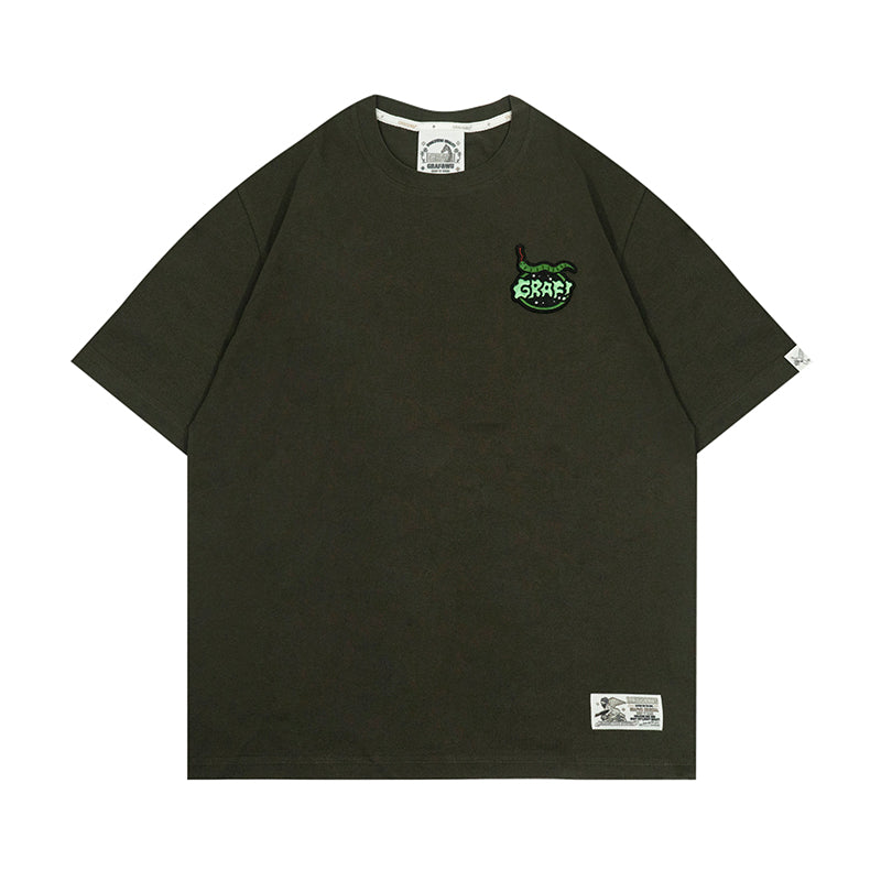 GRAFWU Green Mini Snake T-Shirts