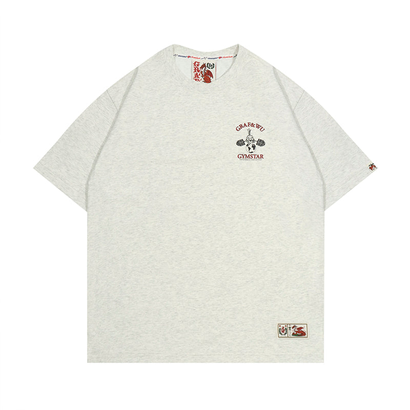 GRAF&WU Gym Star Giraffe Print T-shirts