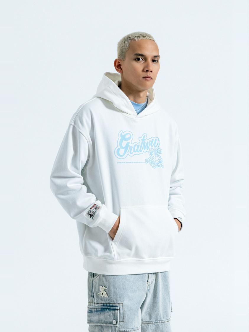 GRAF&WU AK Angel Letter Print Hoodies