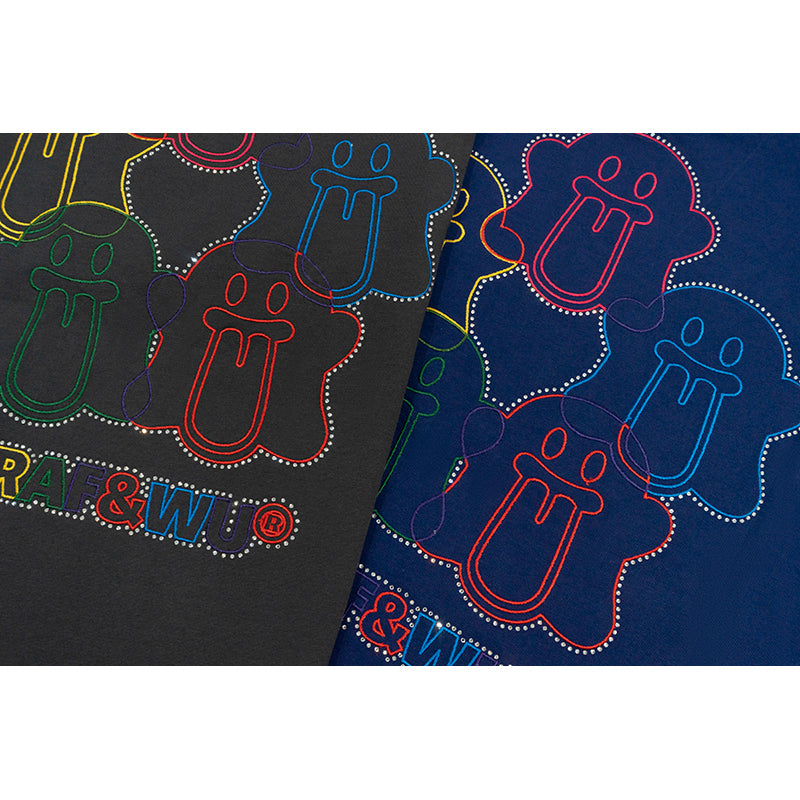 GRAFWU Five-Ring Olympic Cute Ghost T-Shirts