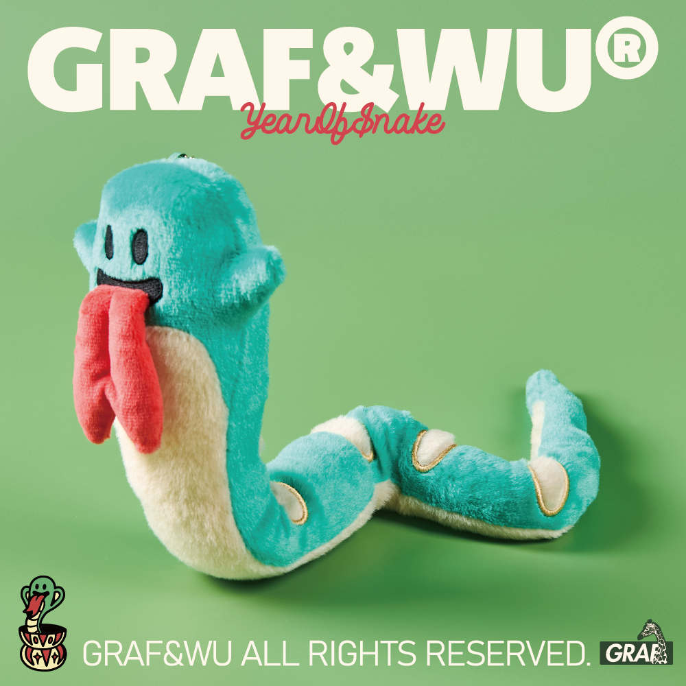 GRAF&WU Bag Charm Snake Cute Ghost Bag Pandents Plush Trendy Keychain Fashion Doll Bag Hanging Adult Teens Bag Pendant