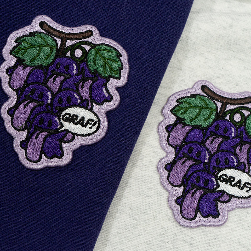 GRAF&WU Fruit Party 12 Embroidery Cute Ghost Hoodie