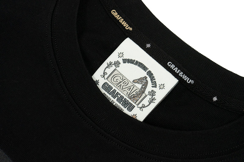 GRAF&WU T-Shirts【25vol.2】Fashion Car Logo Cute Ghost Pattern Short-Sleeved Casual Cotton Short Sleeve Hip-Hop Streetwear T-Shirt