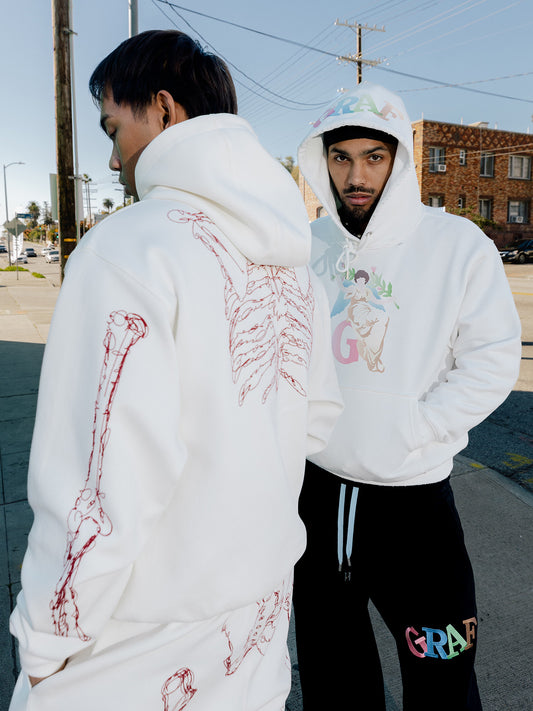 GRAF&WU Skeleton Rib Cage Hoodie