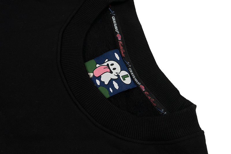 GRAF&WU Christmas Naughty Cute Ghost Character Crewneck Sweatshirt