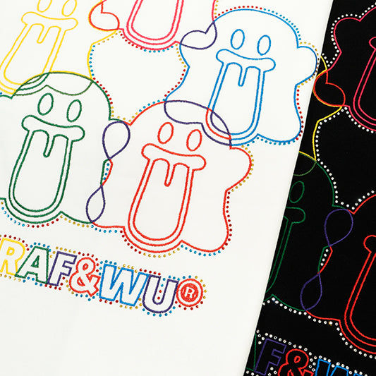 GRAFWU Five-Ring Olympic Cute Ghost T-Shirts