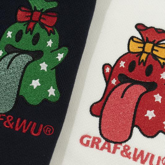 GRAF&WU Christmas Cute Ghost Coat