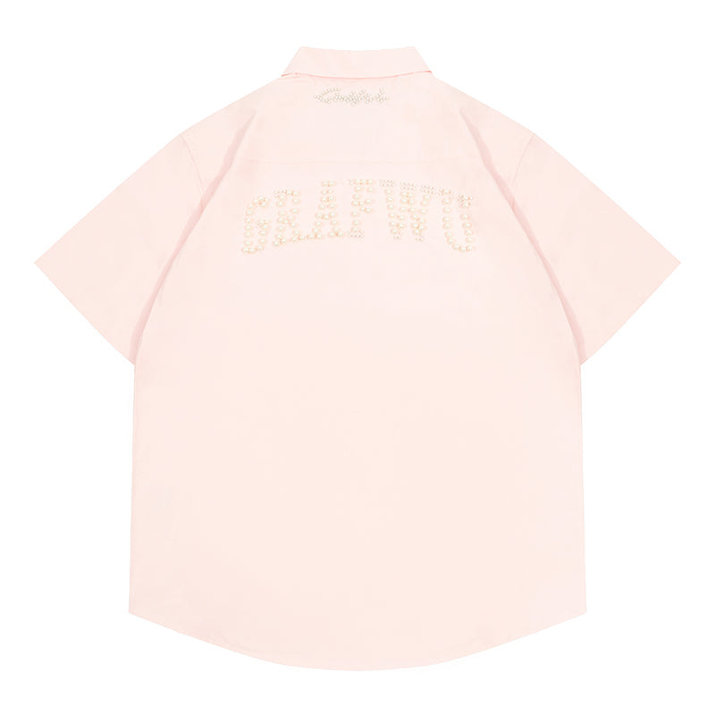 GRAFWU GW Brand Logo Pearl Luxury Polo Shirts