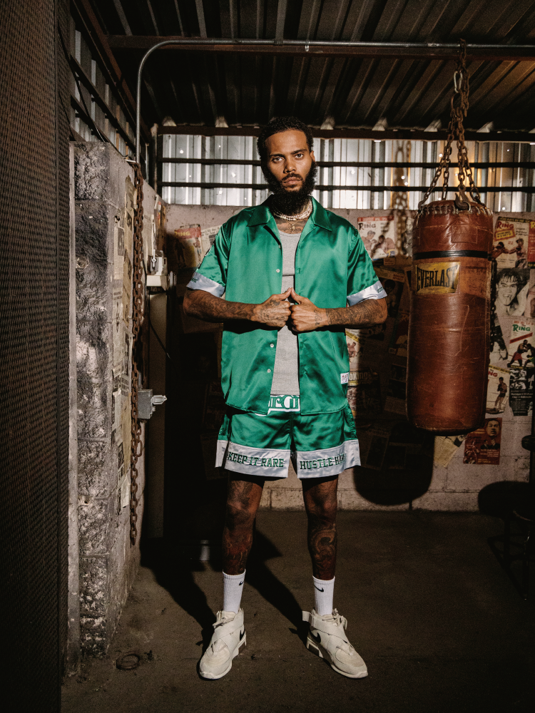 GRAF&WU Boxing Acetate Fabric T-Shirts